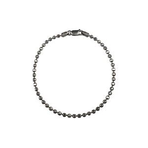 Milor Italy Cylinder Ball Bead Sterling Silver Bracelet 2.5mm 8-1/8"